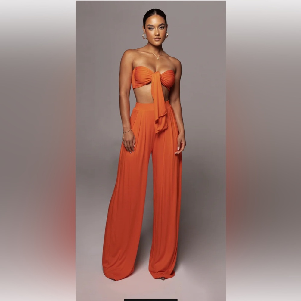 JluxLabel - Orange Pant and Top Set